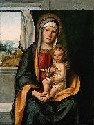 BOCCACCINO, Boccaccio Virgin and Child oil